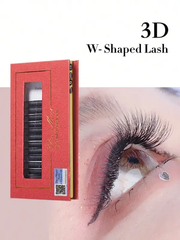 3D W Shaped Eyelashes Extensions 3 Tips - Image 3